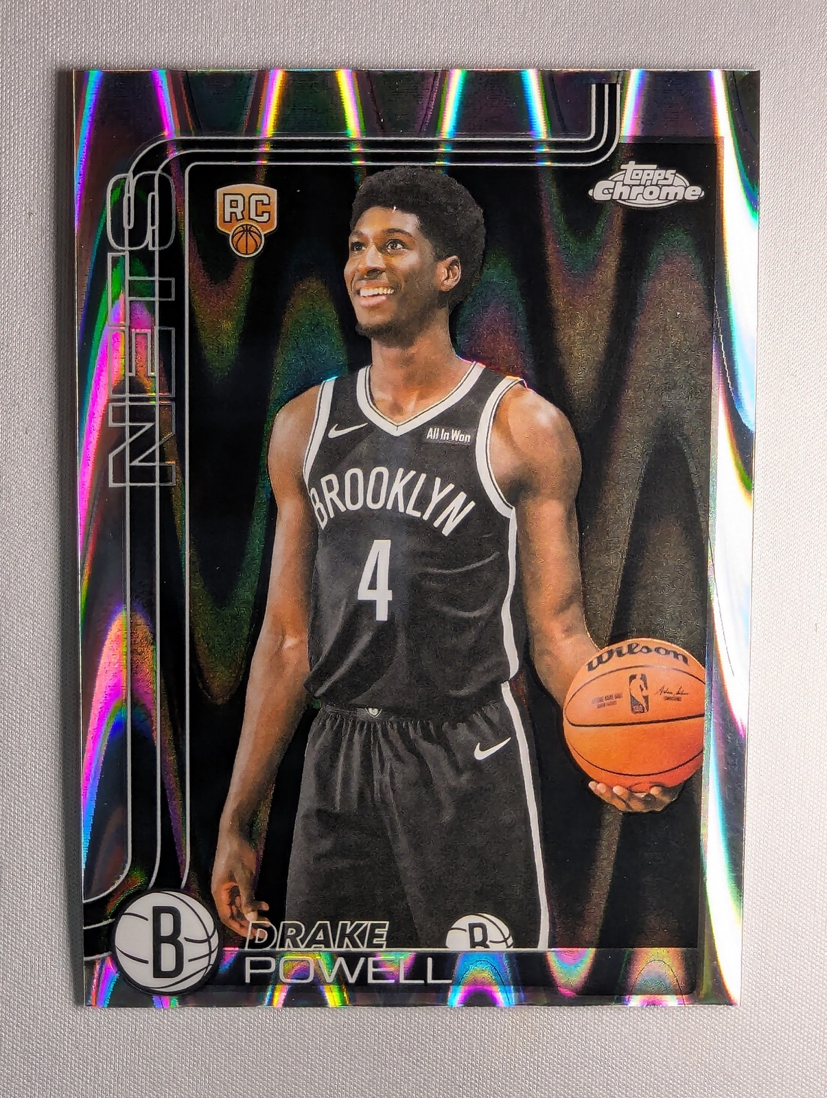 2025-26 Topps Chrome #272 Drake Powell Wave Refractor