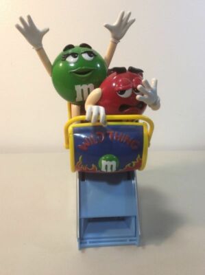 M&M Candy Roller Coaster Dispenser In Great Condition! F3