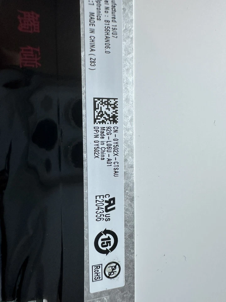 Dell Latitude E6540 3550 Precision 7520 FHD LCD Screen Matte B156HAN06 Y502X S9 - Image 4 of 4