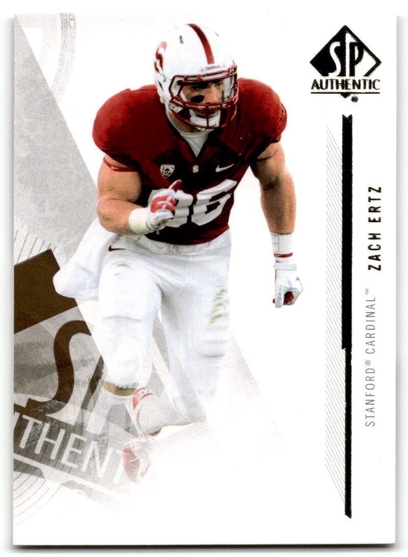 2013 SP Authentic Zach Ertz Stanford Cardinal #34