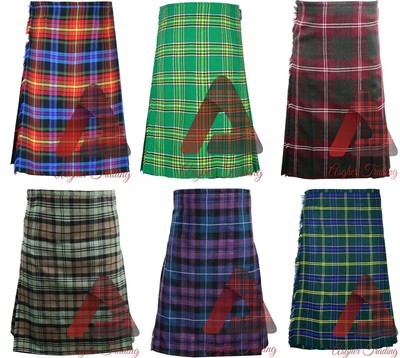 8 Yard Tartan Kilt - Traditionelle Kilts - Highlands Kilt für Herren - maßgeschneiderte Größe