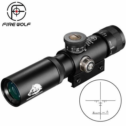 SS2 4x21 AO Compact Hunting Gun Rifle Scope Glass Etched Reticle Optical Sight eBay