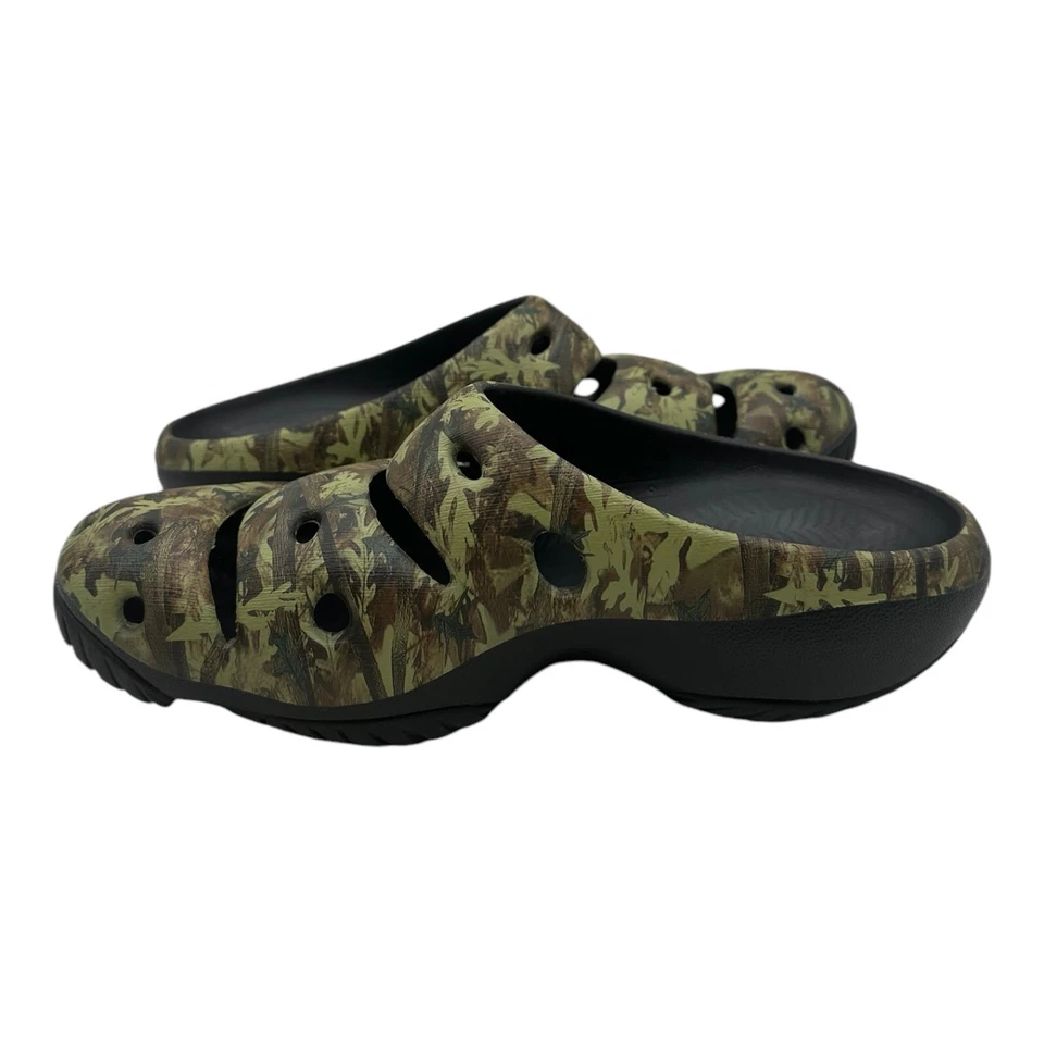 Zuecos Keen Yogui Arts para hombre talla 11 verde camuflaje goma zapatos sin cordones sandalias Foto 3 de 4