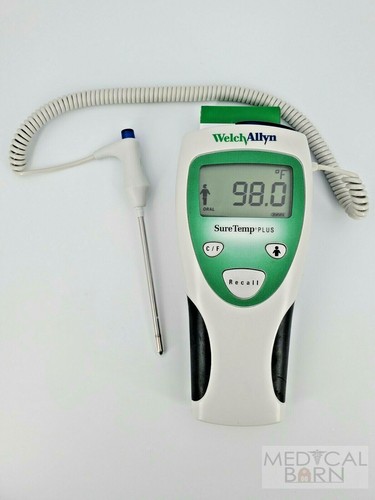 Welch Allyn Digital Thermometer SureTemp Plus 690 with Probe + 25 Probe Covers