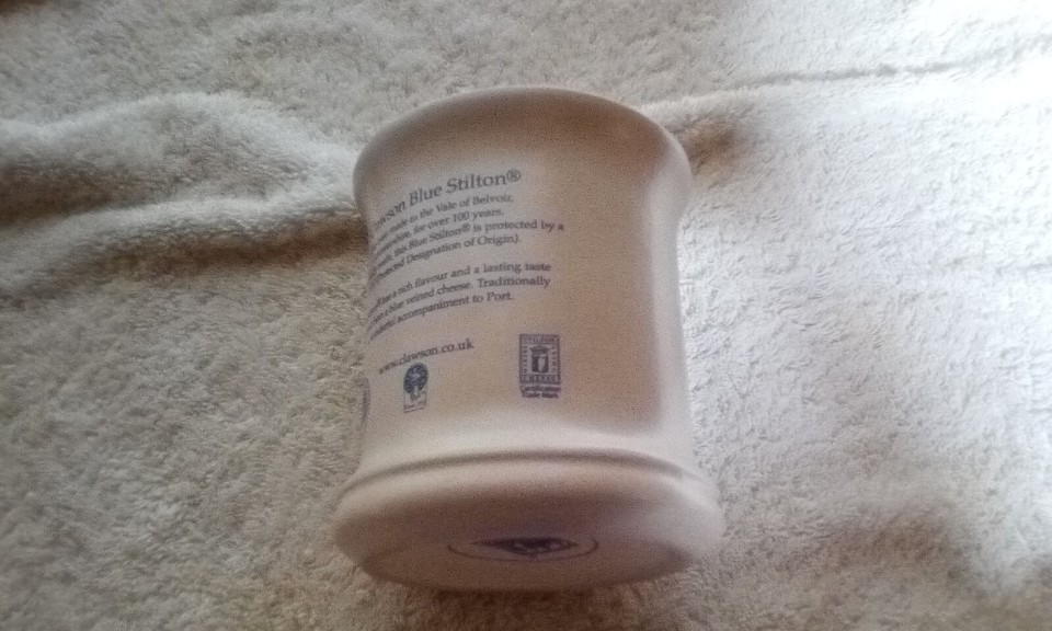 Long Clawson Blue Stilton London Pottery Keramik Dose mit Deckel rund