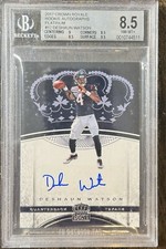 2017 Panini Crown Royale Platinum Rookie Autographs #12 Deshaun Watson BGS 8.5
