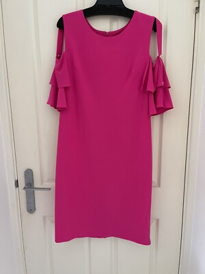 Joseph Ribkoff Cold Shoulder Dress Sz 16 (US Sz 14) Australia