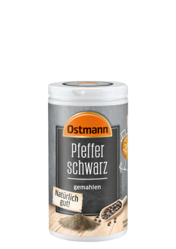 Ostmann Pfeffer schwarz gemahlen  0.040kg 4002674044676 - Bild 1 von 1
