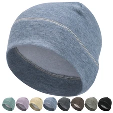 Skull Cap for Cold Weather Warm Beanie Cap Helmet Liner Thin Fleece Sleep Hat US