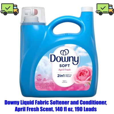 Downy Liquid Fabric Softener, April Fresh Scent, 140 fl oz, 190 Loads