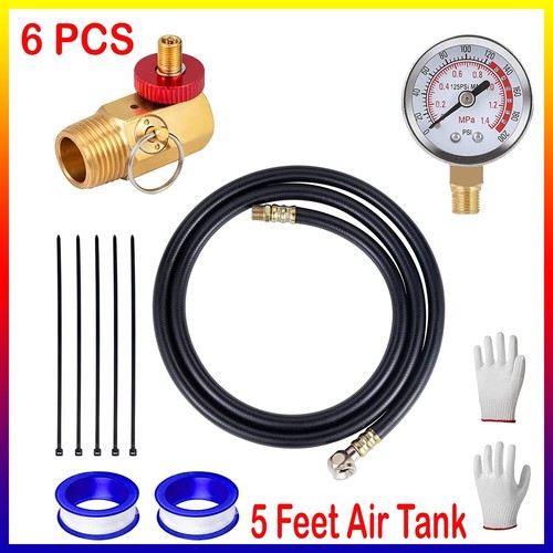 5 Feet Air Tank Repair Kit Hose Assembly kit Air Tank Valve Kit for