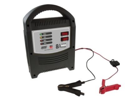NEU 1 x Maibaum MP7108 BATTERIELADEGERÄT VOLLAUTOMATISCH 6 & 12 VOLT 8 AMP AUTO 