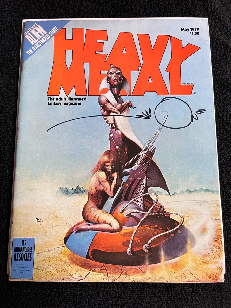 Heavy Metal Magazine May 1979 1st Aliens Appearance signed WALT