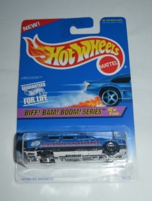 1997 HOT WHEELS BIFF! BAM! BOOM! SERIES 2 OF 4 - LIMOZEEN BLUE