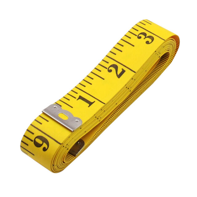 120&#039;&#039; /3M Tailor Seamstress Cloth Body Ruler Tape Measure Sewing Cloth Yellow