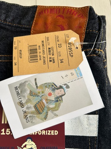 Momotaro Jeans 0105SP Japanese Selvedge Denim 15.7oz Narrow tapered 28~42in - Picture 6 of 24