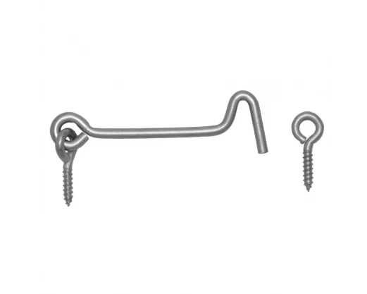 Gancio Tempesta Acciaio Finestra per Porta Viti Disconnetti 60-120 MM Occhiello - Immagine 4 di 4