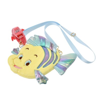 Disney Store Flounder Sebastian Pochette Shoulder Bag  Japan LITTLE MERMAID 35th