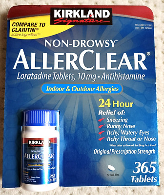 Kirkland AllerClear Non-Drowsy Allergy Loratadine 10 mg 365 tablets, June 2026