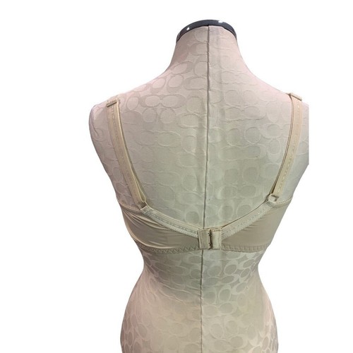 38DD Light Beige Women's New Underwire Push Up Bra Lace Trim - Picture 5 of 7