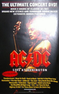 AC/DC Live at Donington Limited Edition Poster 11x17 | eBay