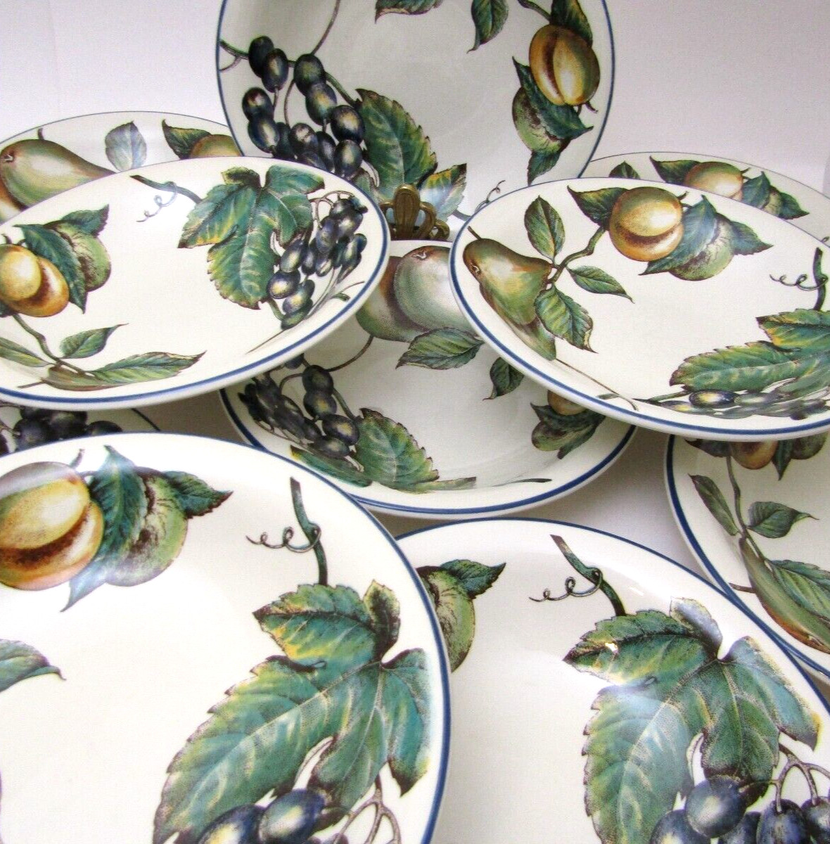 10 Pier 1 England Angleterre Macintosh Coupe Soup Bowl Fruit Paste Bowls 8.5"