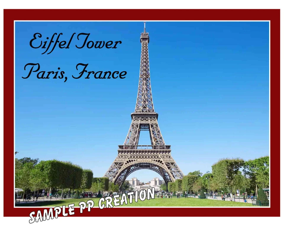 EIFFEL TOWER, PARIS photo fridge MAGNET 4 X 3 inches TRAVEL