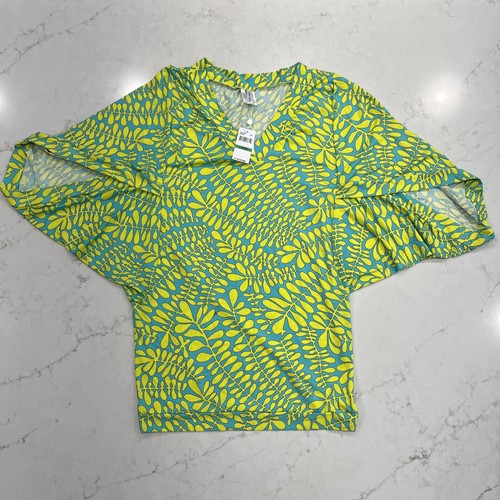 Trina Turk Sz L Swim Spa Trellis V Neck Cover Up Tunic Mini Dress Floral NWT