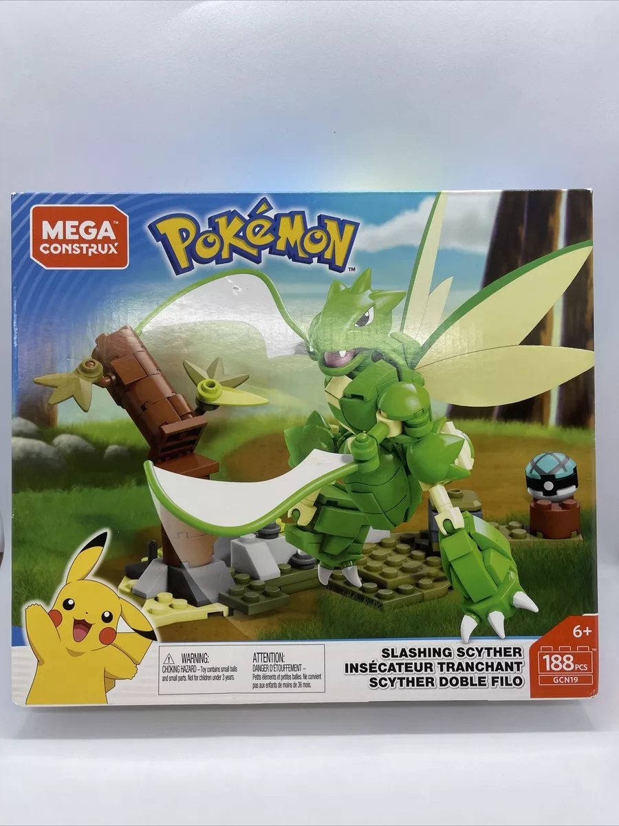 Mega Pokemon Construx 188 Piece Building Set | Slashing Scyther