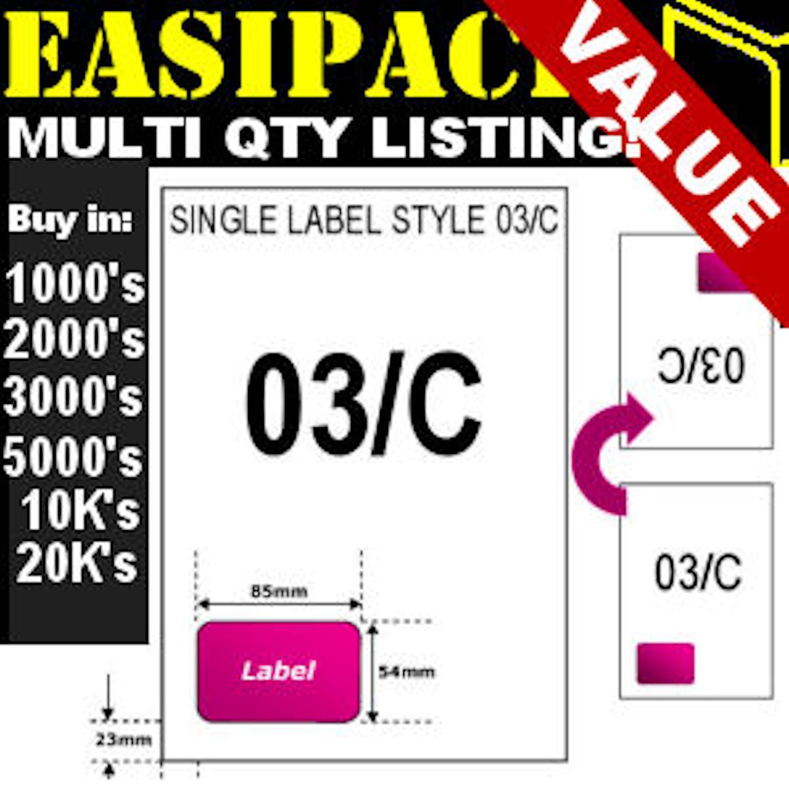 Details zu  Sheets SMP INTEGRATED LABELS STICKY ADDRESS POST PACK PAPER MULTI - STYLE C/03 Sehr beliebt und günstig