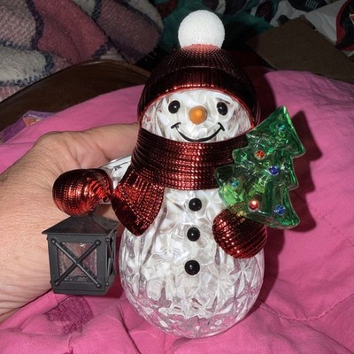Bath & Body Works Snowman Projector Nightlight Wallflower Fragrance Plug! EUC