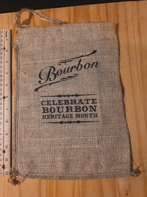NEW Bourbon Burlap Bag Gift Jute Closure Celebrate 12'' Rustic 