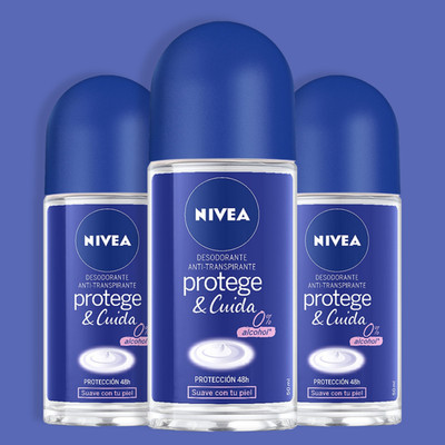 Nivea Woman Deo Protect, 1.69 fl oz   Long-Lasting Freshness and Care (3-Pack)