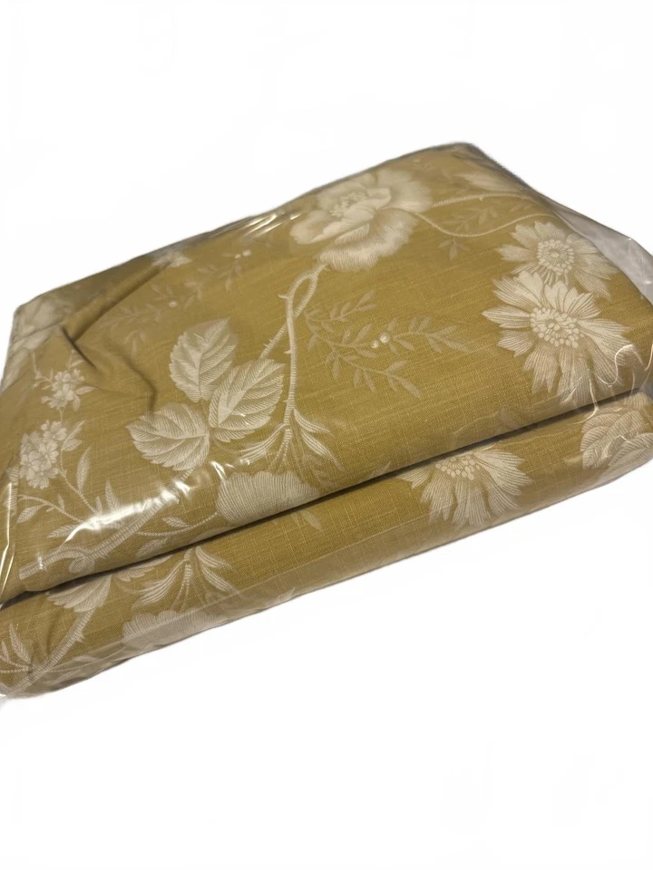 Par de paneles de cortina florales oro miel herrajes de restauración hechos en Italia Foto 2 de 4