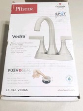 Pfister LF-048-VEDGS Centerset Vedra 2 Handle Bathroom Faucet Brushed Nickel