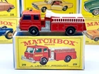 Vintage 1960s Lesney Matchbox #29 FIRE PUMPER TRUCK Excellent w/Original Box!