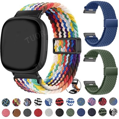 Für Fitbit Versa 3/4/Sense/Sense 2 Armband Magnet Nylon Uhrenarmband Smartwatch