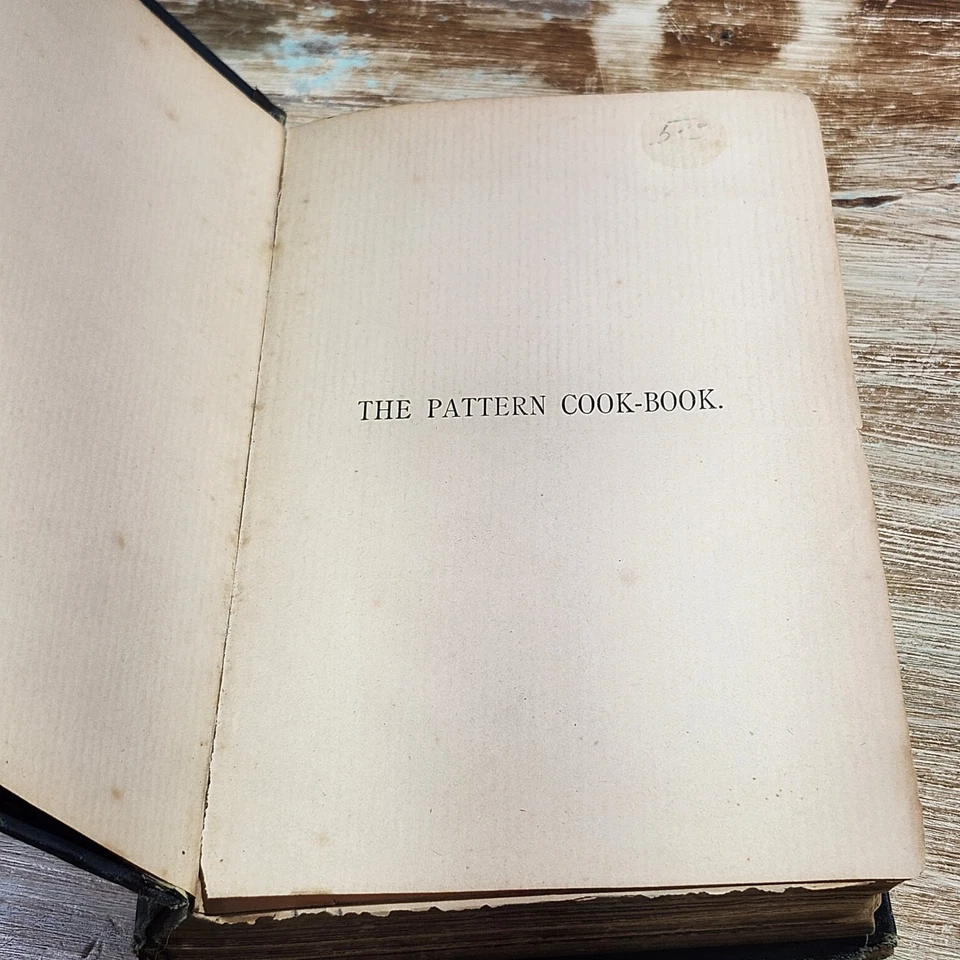 Antique The Pattern Cook Book Butterick Hardcover 1890 - Image 4 of 4