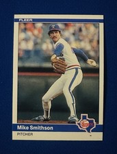 1984 FLEER #428 MIKE SMITHSON TEXAS RANGERS ROOKIE CARD NM-MT or BETTER. rookie card picture