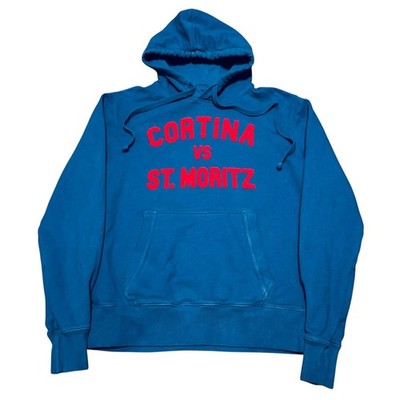 MC2 Saint Barth Cortina Vs St Moritz Blue Hoodie Sweatshirt Pullover Mens Medium