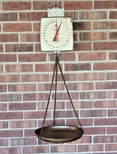 Vintage Hanson Dairy Scale Model 600 Hanging Scales