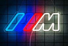 BMW M Logo Auto-Neonlicht für Wanddekoration, LED-Neonbeleuchtung Wandleuchte