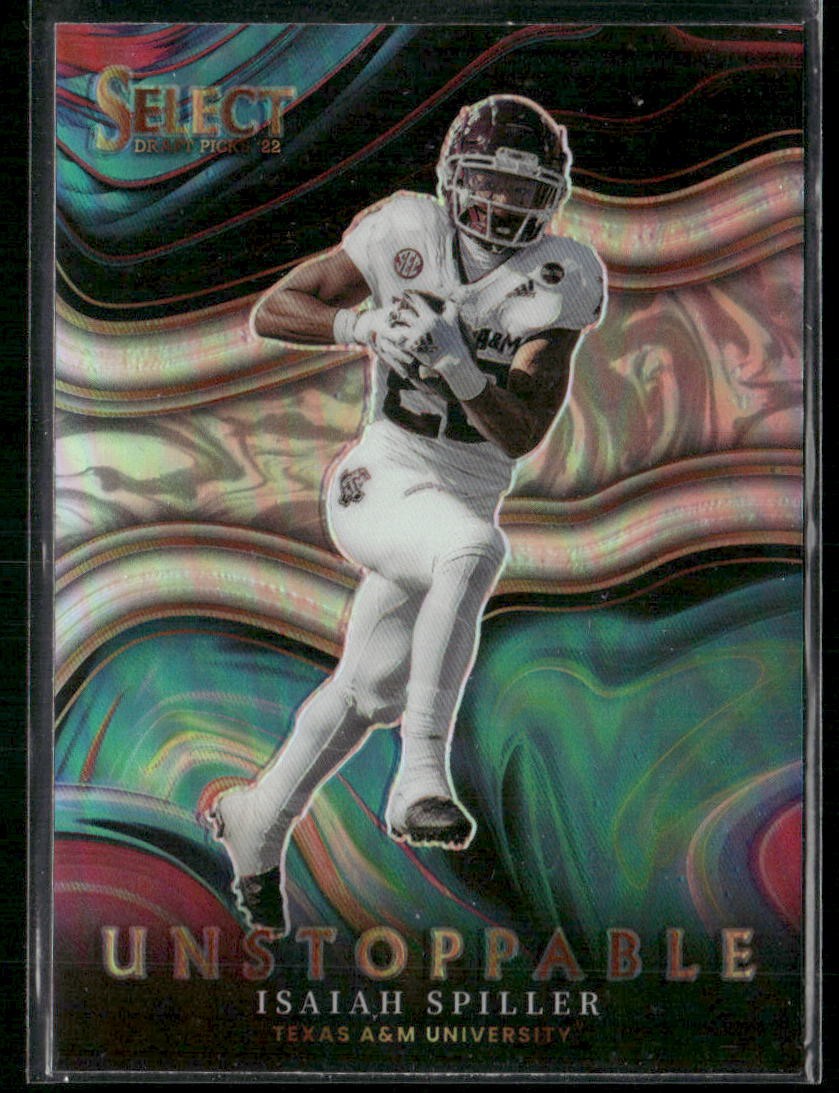 2022 Panini Select Draft Picks #US-IS Isaiah Spiller Unstoppable