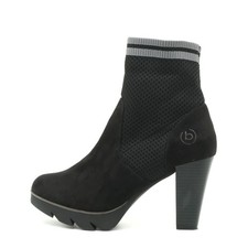 Bugatti Damen Stiefelette Sockenboot Schwarz Wildleder Schaft Stiefeletten EU 38