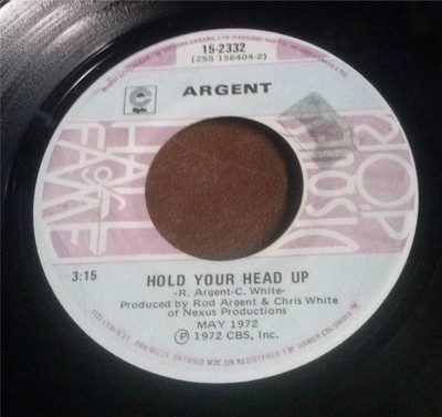 Argent - Hold Your Head Up / God Gave Rock And Roll To You