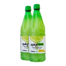 Quick Lime Squeezed Lime Juice Pack of 2 x 1L