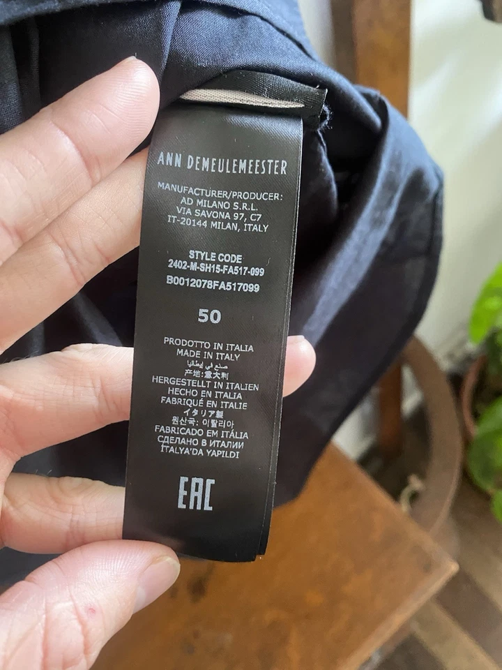 Ann demeulemeester  Anders Cravat  Shirt Sz 50 New With Tag Never worn - Image 4 of 4