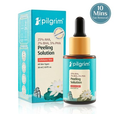 Pilgrim 25% AHA + 2% BHA + 5% PHA Peeling Solution 30ml For Face & Body-30ml