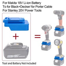 Adapter For Makita 18V Battery To For Black Decker For Porter Cable 20V Tools