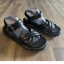 Vionic Womens Pheonix Reyna Black Platforms Sandals Size 8.5